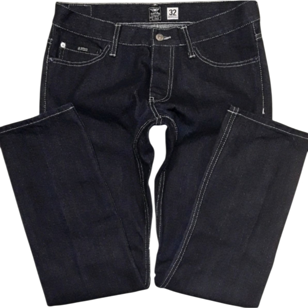 Born Fly Straight Leg Blue Jeans. Men's Size: Waist 32x32 Inseam.